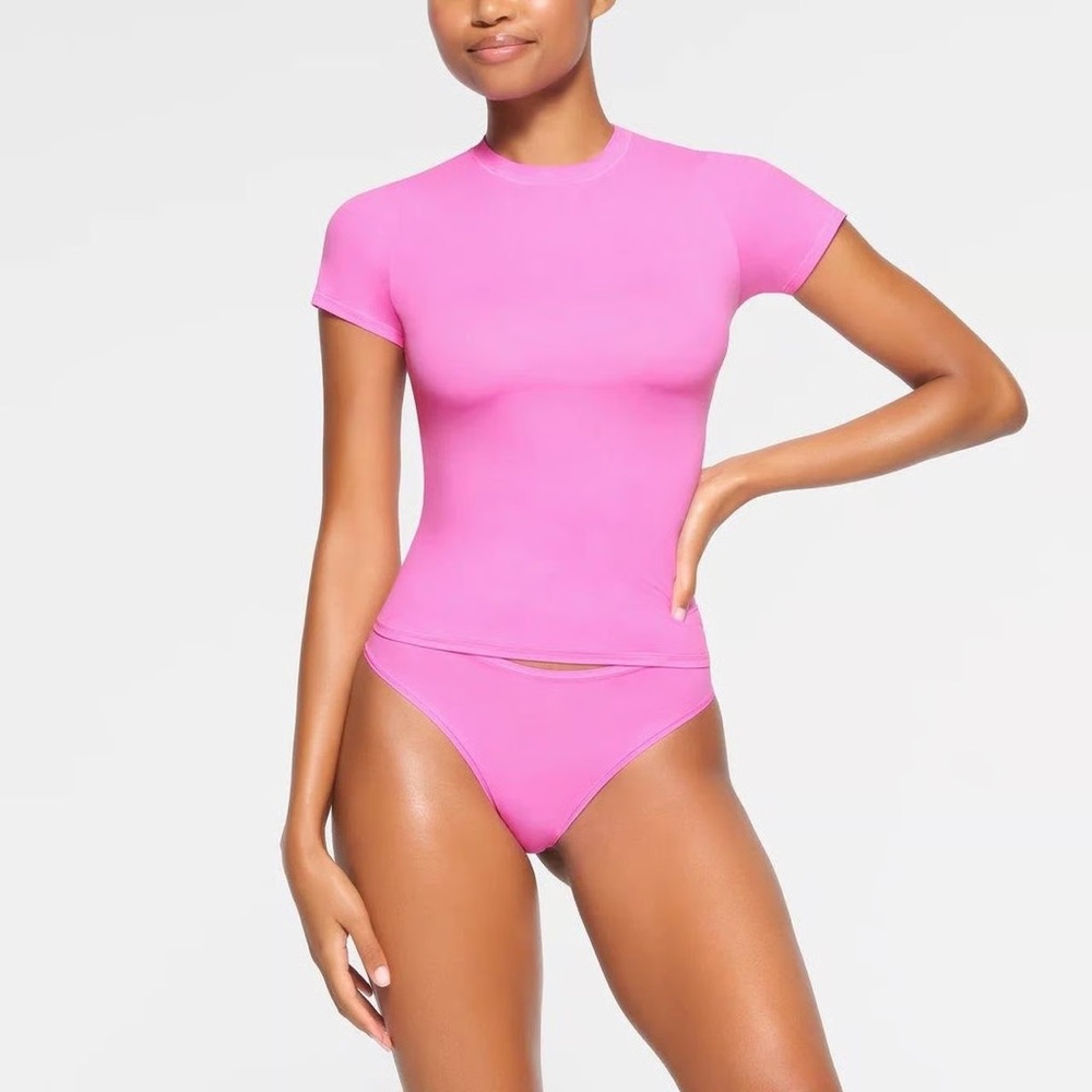 SKIMS Pink Fits Everybody T-Shirt